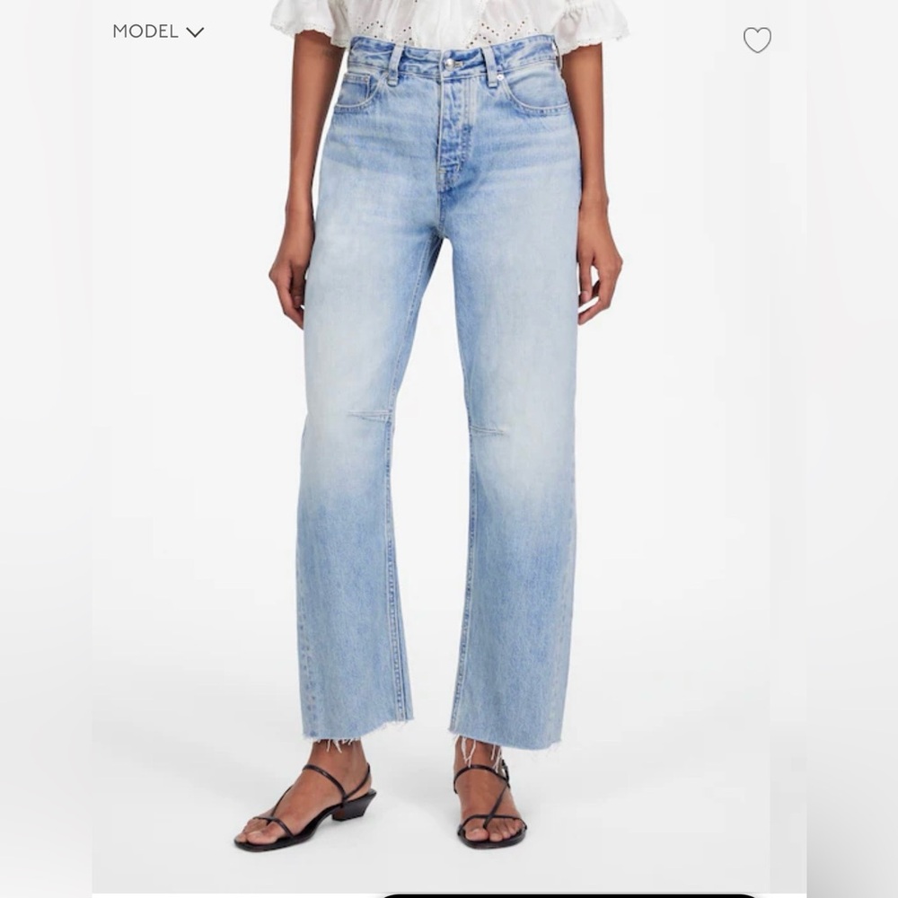 Madewell Darted Barrel-Leg Jean Edmonson wash size 24 - Picture 2 of 11